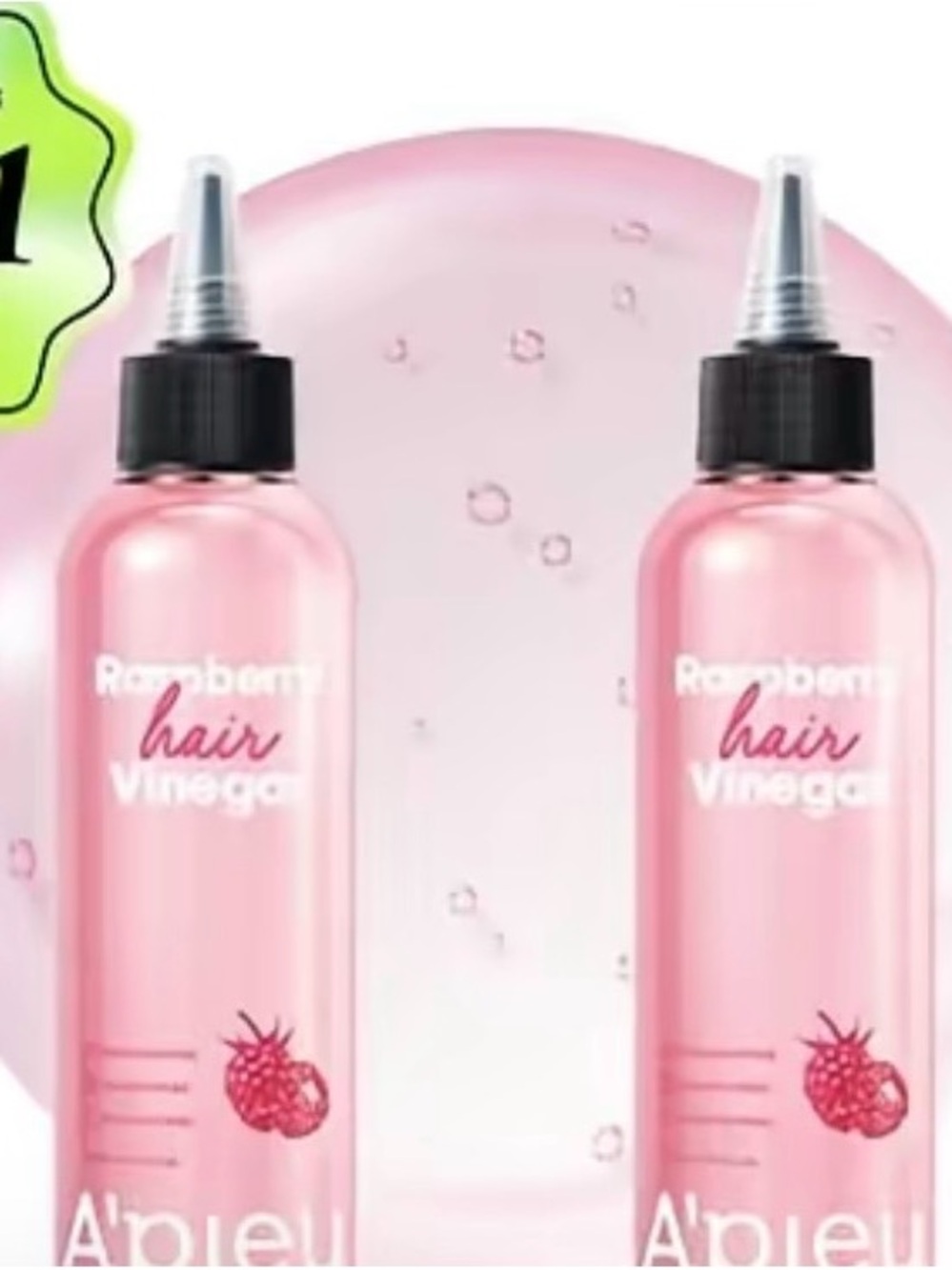 A'PIEU Raspberry Hair Vinegar - Pink Clarifying Hair Rinse